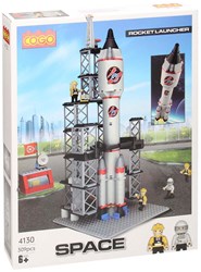 Coffret de construction station de lancement fusée blocs jouet spatial 309pcs