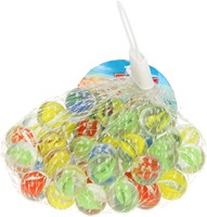Billes œil de chat jouet coloré 50 pièces transparentes-2