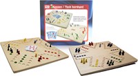 HOT Games jeu de plateau Keezen en bois - Jeu familial 4 à 6 joueurs