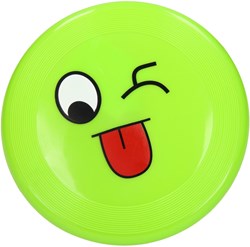 Frisbee visage souriant jouet en plastique pour le plaisir en plein air