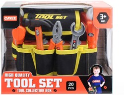 Coffret d'outils jouet de construction avec ceinture et sacoche pour enfants