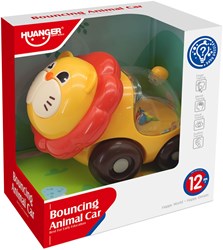Voiture lion pour tout-petits avec boules colorées et dôme