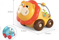 Voiture lion pour tout-petits avec boules colorées et dôme-3