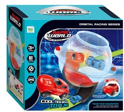 Lobbes circuit de course jouet Rapid World set de lancement aquarium voitures