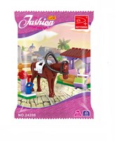 Lobbes set de construction soin des chevaux jouet 45 pièces pour enfants