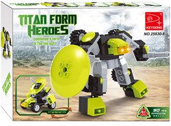 Lobbes kit de construction robot jouet - véhicule spatial transformable 90 pièces