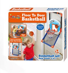 Lobbes panneau de basket jouet pour porte et sol - set de basket