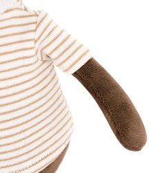 Orange Toys singe en peluche avec bonnet orange - peluche singe