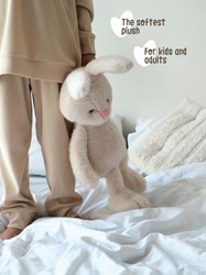 Orange Toys peluche lapin blanc - jouet en peluche pour enfants