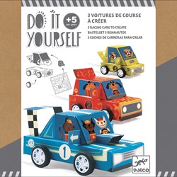 Djeco - Jeu de voitures de course à fabriquer soi-même