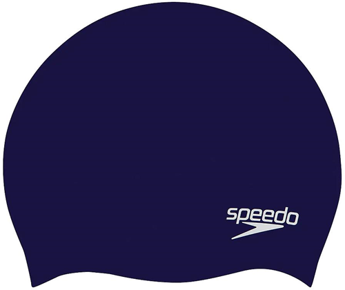Speedo bonnet de bain en silicone junior - accessoire natation - bleu marine