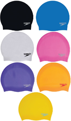 Speedo bonnet de bain en silicone junior rose - accessoire de natation