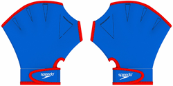 Speedo gants de natation Aquatic Fitness bleu blanc large entraînement aquatique