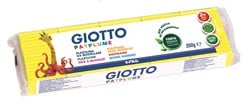 Pain Giotto composé de 350 grammes d'argile souple Patplume - Jaune