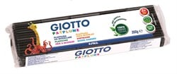 Pain Giotto composé de 350 grammes d'argile souple Patplume - Noir