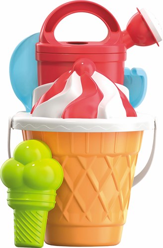 Androni Giocattoli set seau jouet plage 17cm bac à sable glace