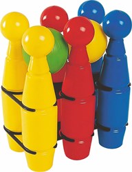 Androni Giocattoli jeu de quilles jouet set de quilles avec 2 boules plastique
