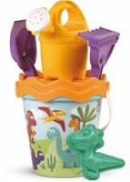 Androni Giocattoli set de jouets de sable dino seau 17cm 6 pièces