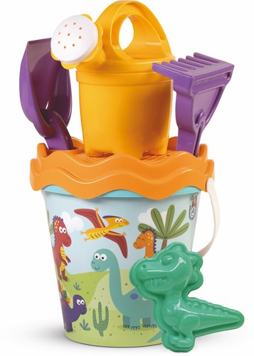 Androni Giocattoli set de jouets de sable dino seau 17cm 6 pièces