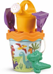 Androni Giocattoli set de jouets de sable dino seau 17cm 6 pièces