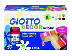 Acrylique décorative Giotto - 6X25 Ml