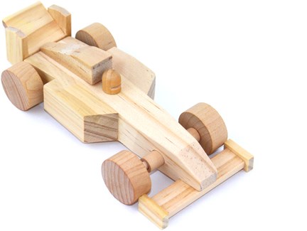 Eduplay kit de voiture de course à assembler - jouet en bois créatif pour enfants