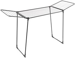 Metaltex étendoir Hydra Plus 18 mètres noir mat séchoir à linge