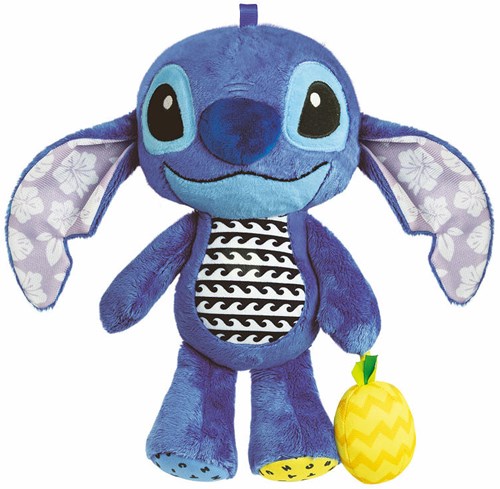 Clementoni - Peluche Stitch jouet bébé avec activités et hochet ananas