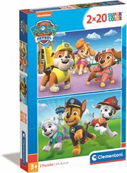 Clementoni puzzle Paw Patrol - 2x20 pièces puzzle en carton pour enfants