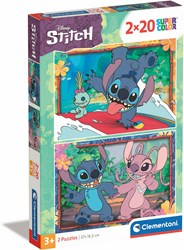 Clementoni puzzle Stitch 2x20 pièces - puzzle enfant carton
