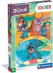 Clementoni puzzle Disney Stitch 104 pièces carton puzzle enfant