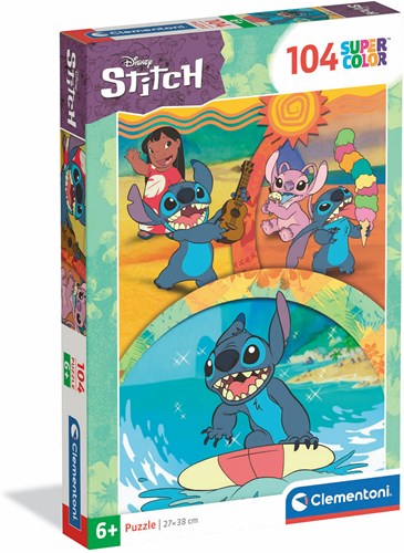 Clementoni puzzle Disney Stitch 104 pièces carton puzzle enfant