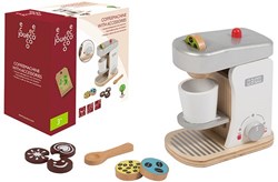 Jouéco machine à café en bois jouet avec accessoires FSC durable