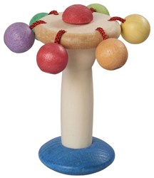 nic hochet en bois carrousel biologique jouet multicolore