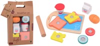 Jouéco set petit-déjeuner jouet en bois 13 pièces pour enfants