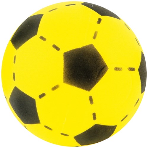 Balle en mousse jaune - jouet balle 20 cm pour intérieur et extérieur-3