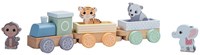 Jouéco train en bois Wildies Family avec animaux - jouet durable