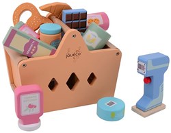 Johntoy panier de courses en bois avec accessoires - Joueco jouets - Bois FSC
