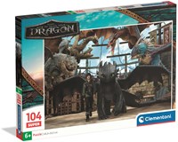 Clementoni puzzle aventure dragon 104 pièces puzzle enfant