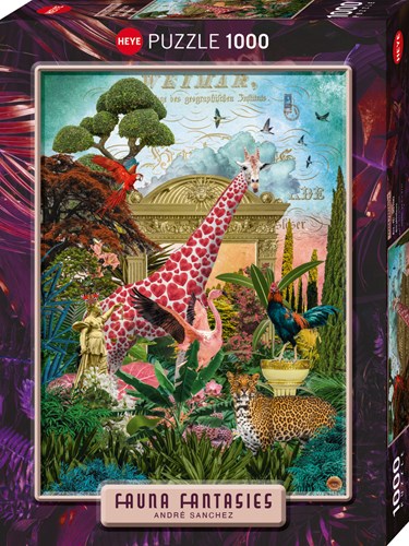 Heye puzzle Giraffolove 1000 pièces - puzzle Fauna Fantasies-2