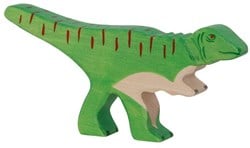 Holztiger dinosaure en bois Allosaurus figurine de jeu - jouet durable