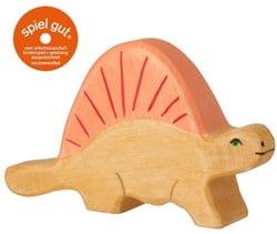 Holztiger dinosaure en bois Dimétrodon figurine jouet