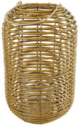 Countryfield photophore plastique naturel H33cm extérieur jardin ambiance