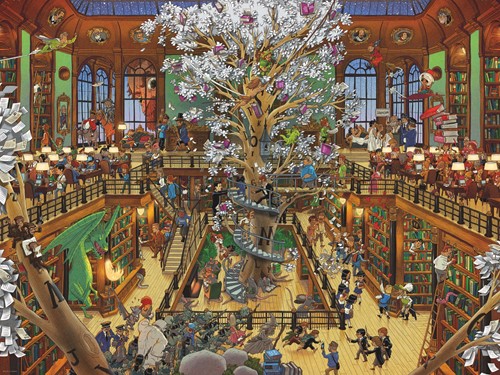 Heye Puzzle Puzzel Library 1500 3 hkg.Heye 29840