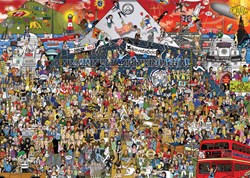 Heye puzzle histoire de la musique britannique 2000 pièces puzzle