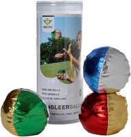 Longfield Games balles de jonglage métalliques 2,5 pouces set en tube