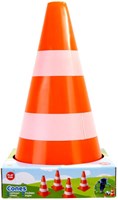 Jonotoys cônes de signalisation jouet set orange-blanc 4 pièces plastique