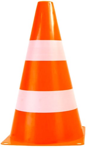 Jonotoys cônes de signalisation jouet set orange-blanc 4 pièces plastique-2