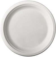 12 Borden suikerriet "pure" dia 23cm wit