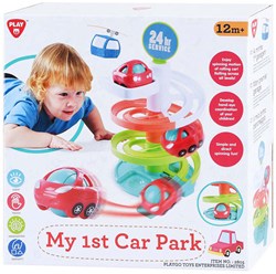 Play Circuit de voitures garage en plastique jouet coloré pour enfants